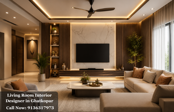 Living Room Interior Designer in Ghatkopar